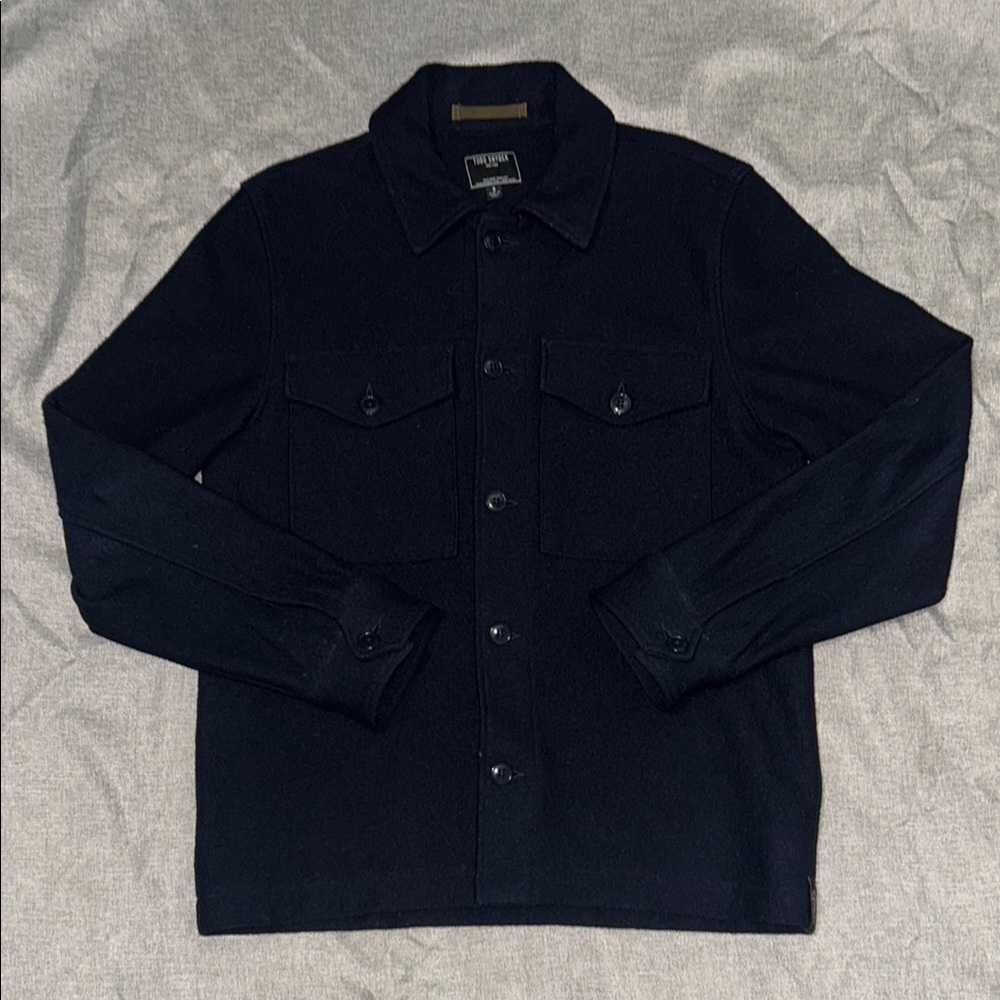 Todd Snyder Navy Wool Shirt Jacket